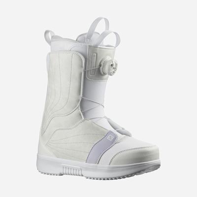 Women's Salomon PEARL BOA WHITE Snowboard Boots White | SA64783-451