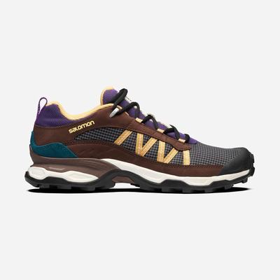 Women's Salomon SHELTER LOW LEATHER Sneakers Beige/Chocolate | SA07689-813