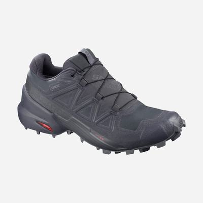 Women's Salomon SPEEDCROSS 5 GTX NOCTURNE Trail Running Shoes Grey/Black | SA74892-376