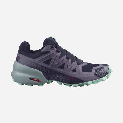 Women's Salomon SPEEDCROSS 5 Trail Running Shoes Blue | SA30826-539