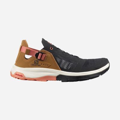 Women's Salomon TECH AMPHIB 4 Sandals Black/Brown Orange | SA26479-786